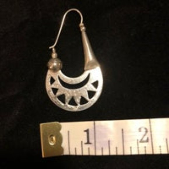 Sterling Silver Statement Earrings - Picture 3 of 4